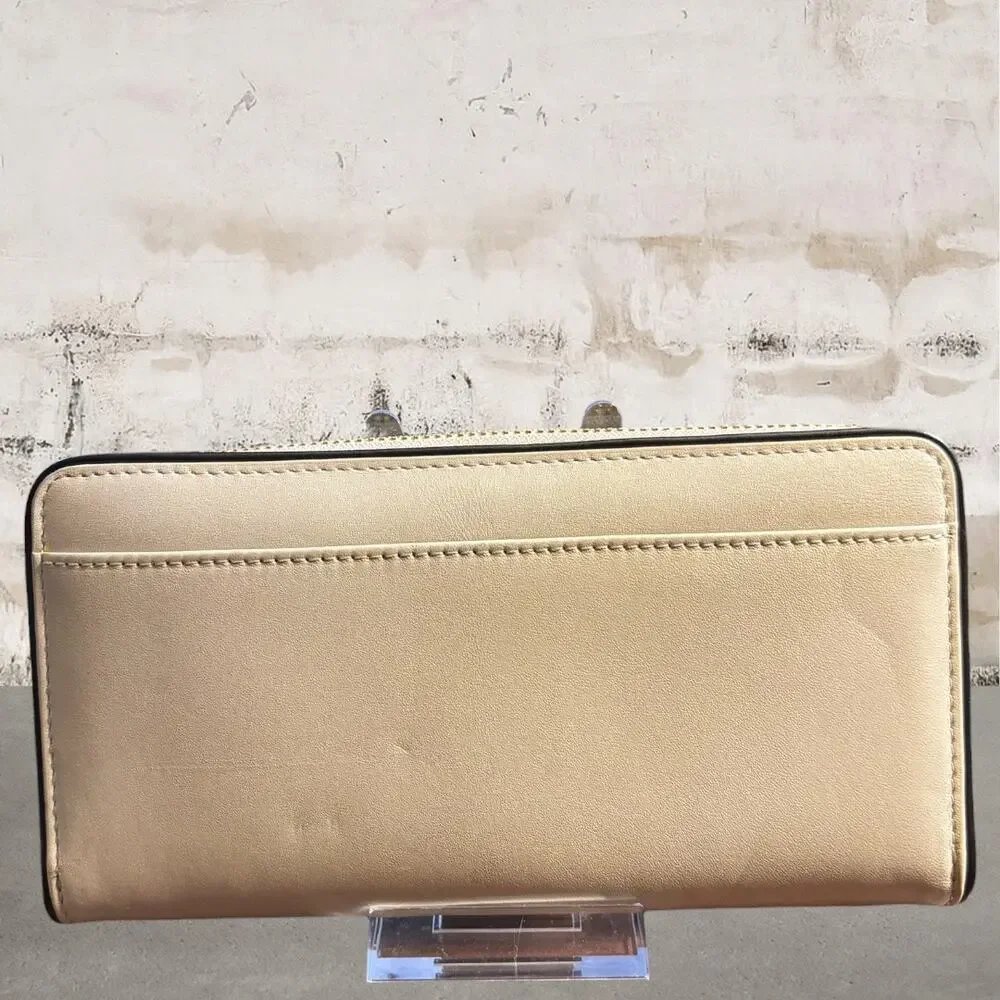 Kate Spade $189 Floral Applique Crescent Street Lacey Continental Wallet NWT